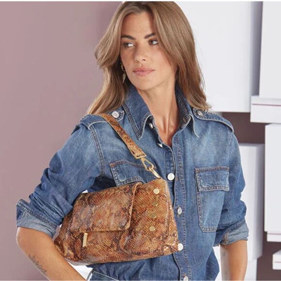 HAMMITT VIP Satchel • Centerpiece Snake • EUC • Shoulder or Crossbody - Picture 16 of 16